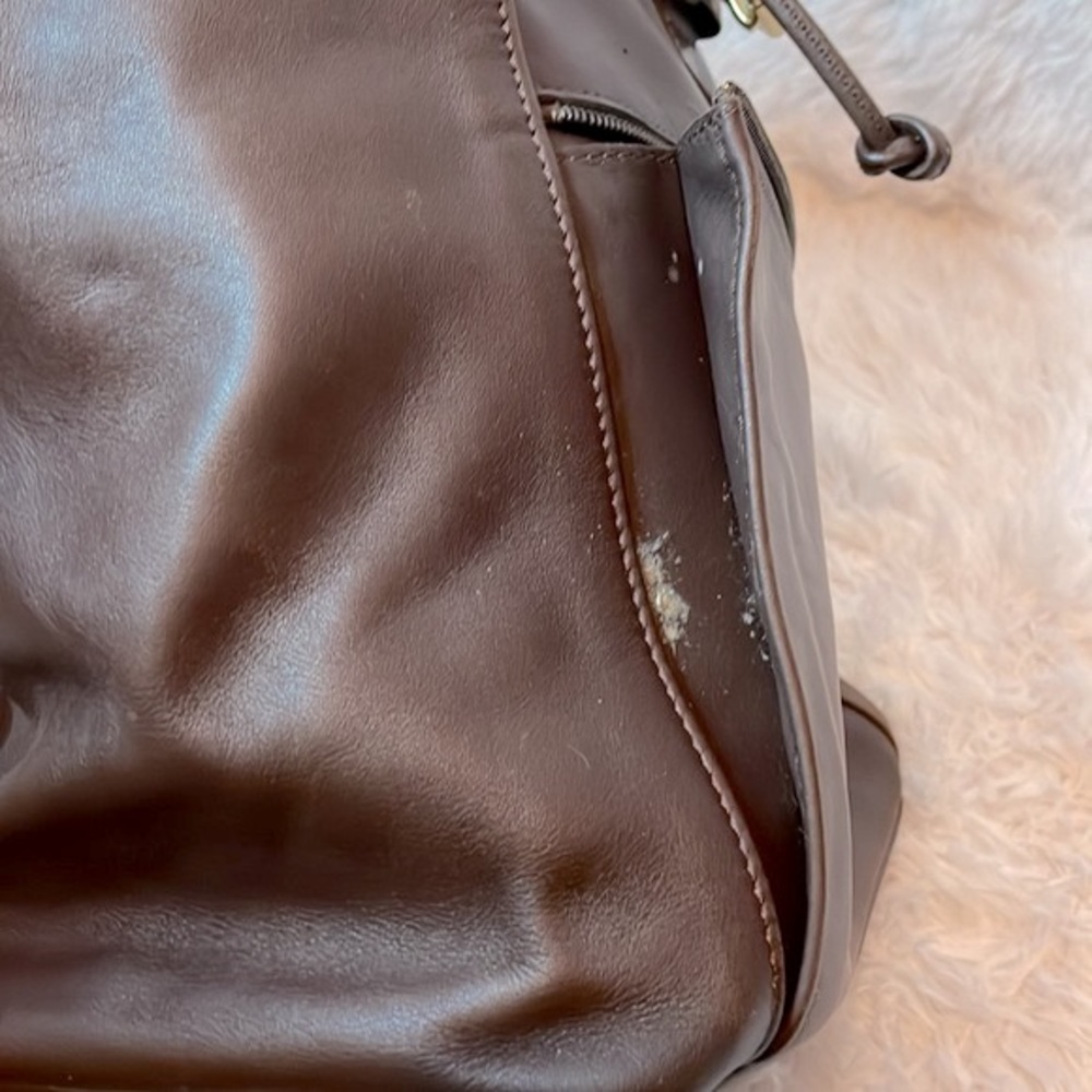 Coach Vintage XL Unisex Brown Backpack Rucksack 0529 - Picture 12 of 15